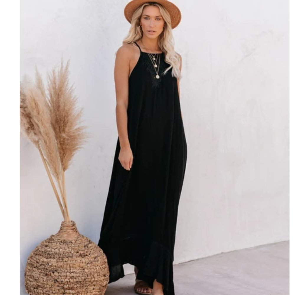 URANIA Halter Top Maxi Dress